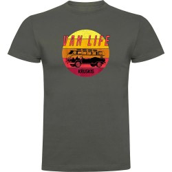 тениска,мъжки,тениски,kruskis,van,life,sunset,short,sleeve,t,shirt,dark,army,green,(green,grey)