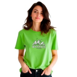 Тениска Kruskis Wilderness short sleeve T-shirt - Green (Light Green) тениска,дамски,тениски,kruskis,wilderness,short,sleeve,t,shirt,green,(light,green)