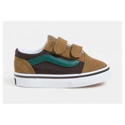 маратонки,детски,маратонки,vans,old,skool,v,toddler,trainers,brown,multi,(brown)
