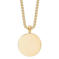 бижутерия,captena,round,stainless,steel,du10062,necklace,golden
