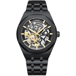 часовник,часовници,kensington,skeleton,k0060,watch,black