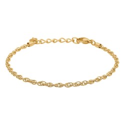Tom morris Double Link 18 ct. Goldplated Stainless Steel TM00023 bracelet - Golden бижутерия,tom,morris,double,link,18,ct.,goldplated,stainless,steel,tm00023,bracelet,golden