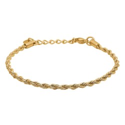 бижутерия,tom,morris,rope,18,ct.,goldplated,stainless,steel,tm00031,bracelet,golden