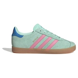 юношески,маратонки,детски,маратонки,adidas,originals,gazelle,junior,trainers,clear,mint,bliss,pink,bright,blue,(green)