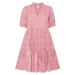 рокля,дамски,поли,и,рокли,yas,holi,short,sleeve,short,dress,pink