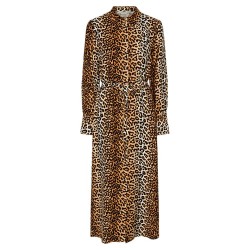 рокля,дамски,поли,и,рокли,yas,kaya,long,sleeve,long,dress,brown