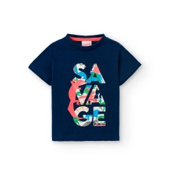 тениска,мъжки,тениски,дамски,тениски,boboli,knit,short,sleeve,t,shirt,blue,(marine,7)