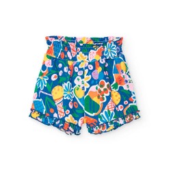 Къси панталони Boboli Knit shorts - Blue (Fruit Print) къси,панталони,мъжки,панталони,дамски,панталони,boboli,knit,shorts,blue,(fruit,print)