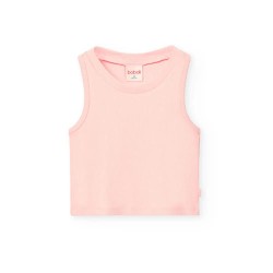 тениска,мъжки,тениски,дамски,тениски,boboli,knit,sleeveless,t,shirt,pink,(flamingo)