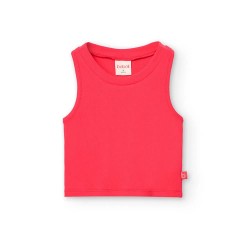 тениска,мъжки,тениски,дамски,тениски,boboli,knit,sleeveless,t,shirt,pink,(fuchsia)