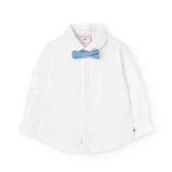 риза,с,дълъг,ръкав,детски,ризи,boboli,linen,long,sleeve,shirt,white,2,(white)