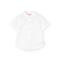 риза,с,къс,ръкав,детски,ризи,boboli,linen,short,sleeve,shirt,white