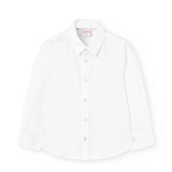 Риза с дълъг ръкав Boboli Oxford long sleeve shirt - White (White) риза,с,дълъг,ръкав,дамски,ризи,мъжки,ризи,boboli,oxford,long,sleeve,shirt,white,(white)