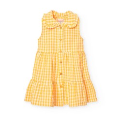 рокля,детски,поли,и,рокли,boboli,poplin,check,dress,yellow,(corn,paintings)
