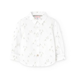 риза,с,дълъг,ръкав,детски,ризи,boboli,poplin,printed,long,sleeve,shirt,zebra,print,white,background,(white)