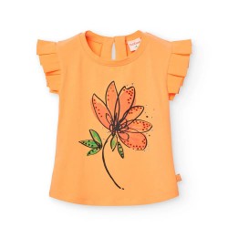тениска,мъжки,тениски,дамски,тениски,boboli,stretch,knit,short,sleeve,t,shirt,orange,(petal)