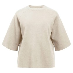блуза,дамски,пуловери,дамски,плетени,дрехи,object,reynard,2,4,short,sleeve,sweater,beige,(silver,gray)