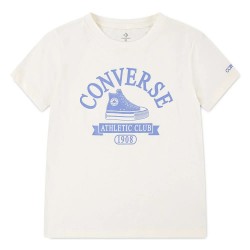 Детска тениска Converse kids Chuck Taylor short sleeve T-shirt - Beige (Egret) детска,тениска,мъжки,тениски,дамски,тениски,converse,kids,chuck,taylor,short,sleeve,t,shirt,beige,(egret)