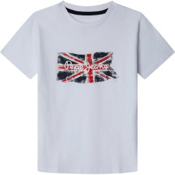 тениска,детски,тениски,pepe,jeans,clag,short,sleeve,t,shirt,white