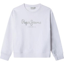 блуза,детски,блузи,pepe,jeans,hana,sweatshirt,white