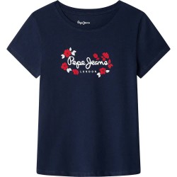 тениска,детски,тениски,pepe,jeans,maisie,short,sleeve,t,shirt,blue,(navy)