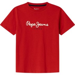 тениска,детски,тениски,pepe,jeans,new,art,short,sleeve,t,shirt,royal,red,(red)