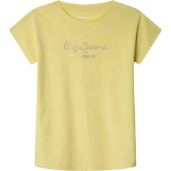 тениска,детски,тениски,pepe,jeans,nuria,short,sleeve,t,shirt,sorbet,lemon,yellow,(yellow)