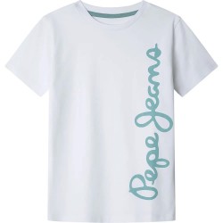 тениска,детски,тениски,pepe,jeans,waldo,short,sleeve,t,shirt,white