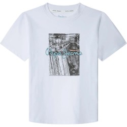 тениска,детски,тениски,pepe,jeans,wilbert,short,sleeve,t,shirt,white,(white)