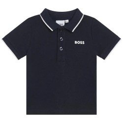 детски,блузи,с,яка,boss,j05p13,short,sleeve,polo,blue