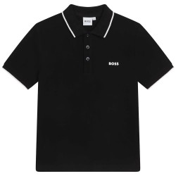 детски,блузи,с,яка,boss,j25p26,short,sleeve,polo,black
