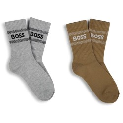 чорапи,детски,чорапи,boss,j51738,socks,2,pairs,brown,grey,(chinese,gray)