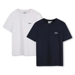 тениска,детски,тениски,boss,j52060,short,sleeve,t,shirt,2,units,blue