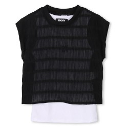 тениска,детски,тениски,dkny,d62313,short,sleeve,t,shirt,black