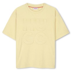 тениска,детски,тениски,hugo,g00337,short,sleeve,t,shirt,yellow