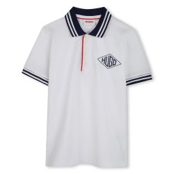 детски,блузи,с,яка,hugo,g00348,short,sleeve,polo,white