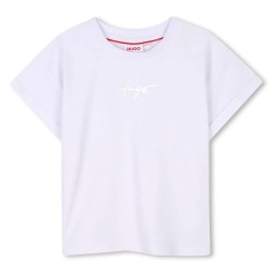 тениска,детски,тениски,hugo,g00389,short,sleeve,t,shirt,white