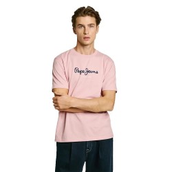 тениска,мъжки,тениски,pepe,jeans,eggo,short,sleeve,t,shirt,pink,(pink)