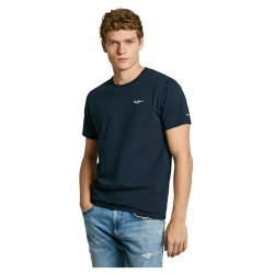 тениска,мъжки,тениски,pepe,jeans,original,basic,3n,short,sleeve,t,shirt,dulwich,blue,(blue)