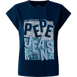 тениска,дамски,тениски,pepe,jeans,viti,short,sleeve,t,shirt,blue,(ocean,blue)
