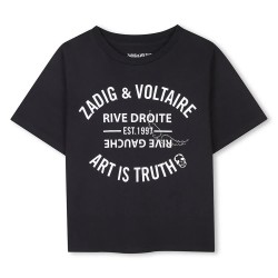 тениска,детски,тениски,zadig,&,voltaire,x60317,short,sleeve,t,shirt,black,(black)