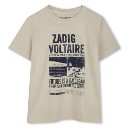 тениска,детски,тениски,zadig,&,voltaire,x60367,short,sleeve,t,shirt,beige