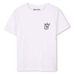 тениска,детски,тениски,zadig,&,voltaire,x60392,short,sleeve,t,shirt,white