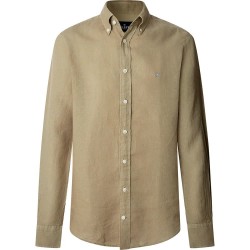 риза,с,дълъг,ръкав,мъжки,ризи,hackett,ess,gmd,linen,brpt,long,sleeve,shirt,light,khaki,green,(green)
