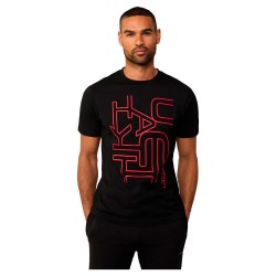 тениска,мъжки,тениски,hackett,laser,graphic,short,sleeve,t,shirt,black
