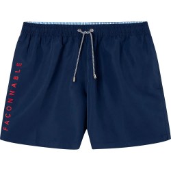 бански,гащета,мъжки,бански,костюми,façonnable,big,logo,solid,swimming,shorts,blue