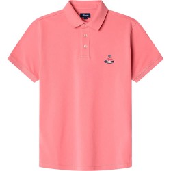мъжки,блузи,с,яка,façonnable,birdie,pima,piq,short,sleeve,polo,magenta,purple,(pink)