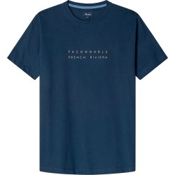 тениска,мъжки,тениски,façonnable,fr,riv,short,sleeve,t,shirt,naval,blue,(blue)