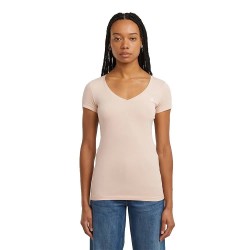 тениска,дамски,тениски,g,star,base,short,sleeve,v,neck,t,shirt,pink,(liquid,pink)
