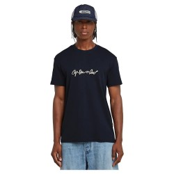 тениска,мъжки,тениски,g,star,g,script,short,sleeve,t,shirt,blue,(salute)